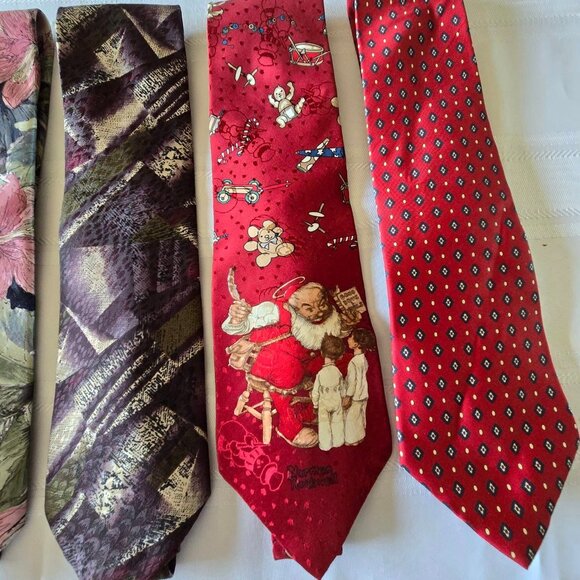 Variety Lot of 6 each Men's Neckties - Picture 14 of 16